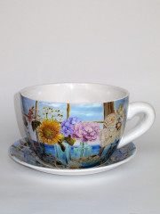 Горшок для цветов в виде чашки «Блум» - Фото 1