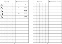 Тетрадь для записи китайских иероглифов со словарём и мини-разговорником - Фото 3