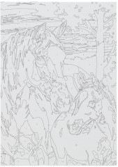 Картина по номерам «Лошади на закате» - Фото 2