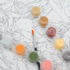 Картина по номерам «Лошади на закате» - Фото 3