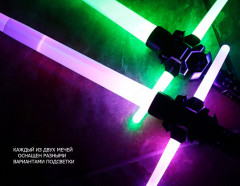 Набор крестообразных световых мечей джедая в стиле Кайло Рена - Фото 4