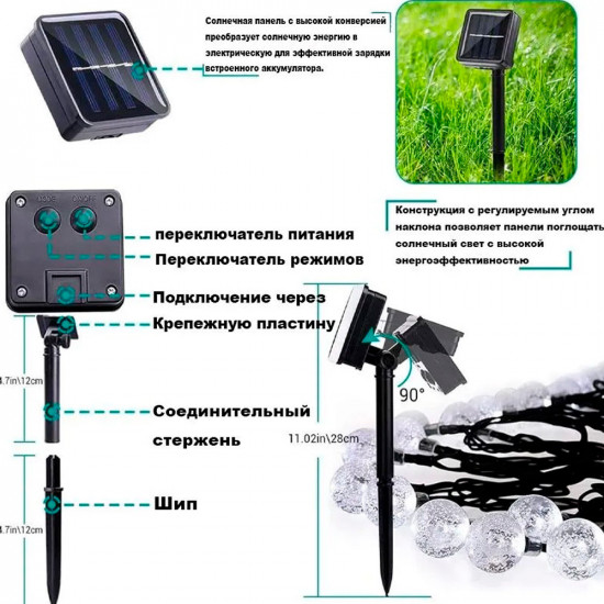 Электрогирлянда садовая