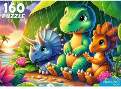 Пазл «Динозавры под дождём» - Фото 2