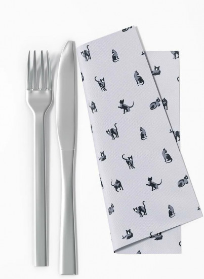 Комплект из скатерти и салфеток «Кошки»