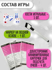 Игра настольная «Покер на костях» - Фото 2