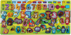 Сортер-доска развивающий по методу Монтессори с магнитной рыбалкой - Фото 11