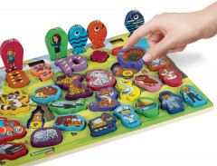 Сортер-доска развивающий по методу Монтессори с магнитной рыбалкой - Фото 13