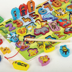 Сортер-доска развивающий по методу Монтессори с магнитной рыбалкой - Фото 20