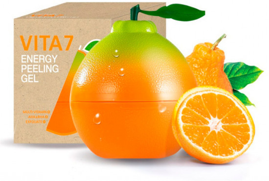 Пилинг-гель для лица с AHA-BHA кислотами энергетический «Vita7 Energy Peeling Gel»