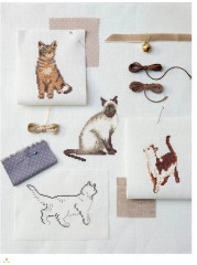 Загадочные кошки, вышитые крестом - Фото 4