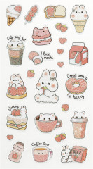 Наклейки объемные многоразовые с блёстками «Sweet mood» - Фото 2