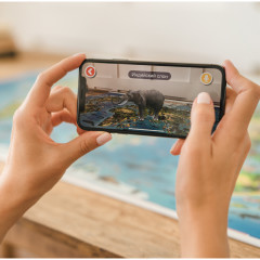 Карта мира для детей интерактивная с ламинацией «Животный и растительный мир Земли» - Фото 2