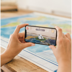 Карта мира физическая интерактивная с ламинацией - Фото 2