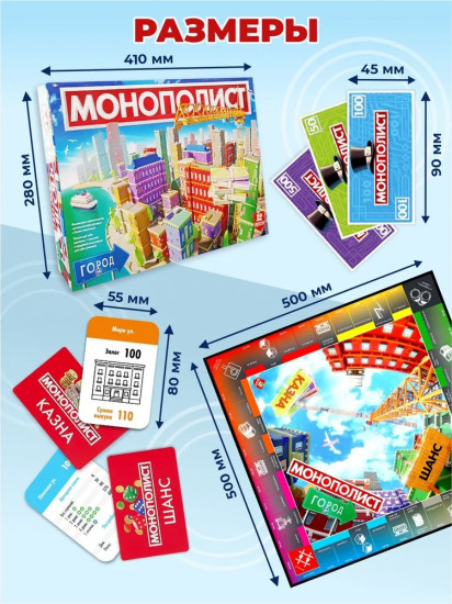 Игра настольная «Монополист. Город»