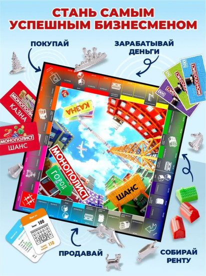 Игра настольная «Монополист. Город»
