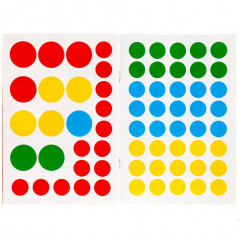 Подбери по размеру. 50 многоразовых кружочков. Больше-меньше - Фото 1