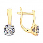 Серьги из серебра со Swarovski Zirconia