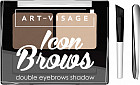 Тени для бровей двойные «Icon brow», оттенок 422