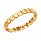 Кольцо позолоченное из серебра