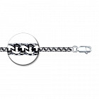 Браслет из серебра с алмазной огранкой