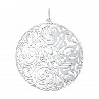 Подвеска из серебра с алмазной гранью