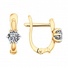 Серьги из серебра со Swarovski Zirconia