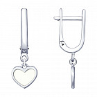 Серьги из серебра с эмалью