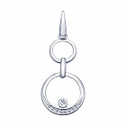 Подвеска из серебра с фианитами