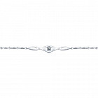 Браслет из серебра с фианитом