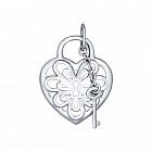 Подвеска из серебра «Сердце с ключиком»