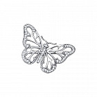 Брошь из серебра «Бабочка»