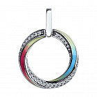 Подвеска из серебра с фианитами