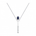 Колье из серебра с фианитами