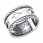 Кольцо из чернёного серебра