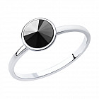 Кольцо из серебра с кристаллом Swarovski