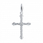 Подвеска из серебра с фианитами