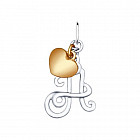 Подвеска «Буква А» из серебра