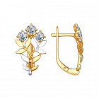 Серьги из золоченого серебра