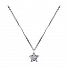 Колье из серебра с фианитами