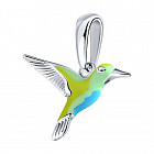 Подвеска из серебра с эмалью