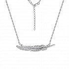 Колье из серебра с фианитами