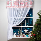 Тюль с подхватом и ламбрекеном «Pink magic»