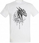 Футболка мужская с принтом «Дракон Среброкрылый»
