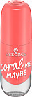 Лак для ногтей «Gel nail colour», оттенок 52 Coral me maybe