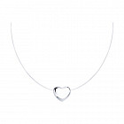 Колье на леске из серебра