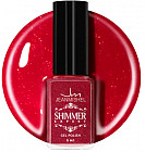 Лак для ногтей с эффектом геля «Shimmer», оттенок S116 Красно-алый искрящийся