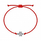 Браслет из серебра «Узел счастья»