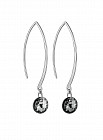 Серьги из серебра с кристаллами Swarovski