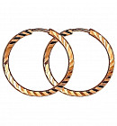 Серьги-конго из серебра