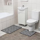 Набор ковриков для ванной и туалета «Грета»